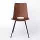 Mid Century Danish Chair 1950s Teak Plywood Chair, Scandinavian Vintage