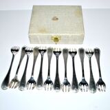 Christofle set of 12 Malmaison Empire oyster forks
