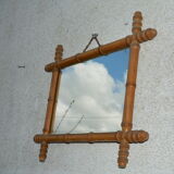 Bamboo-style mirror 57x41cm