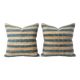 Set of 2 vintage kilim cushion covers 41x41 cm
