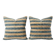 Set of 2 vintage kilim cushion covers 41x41 cm
