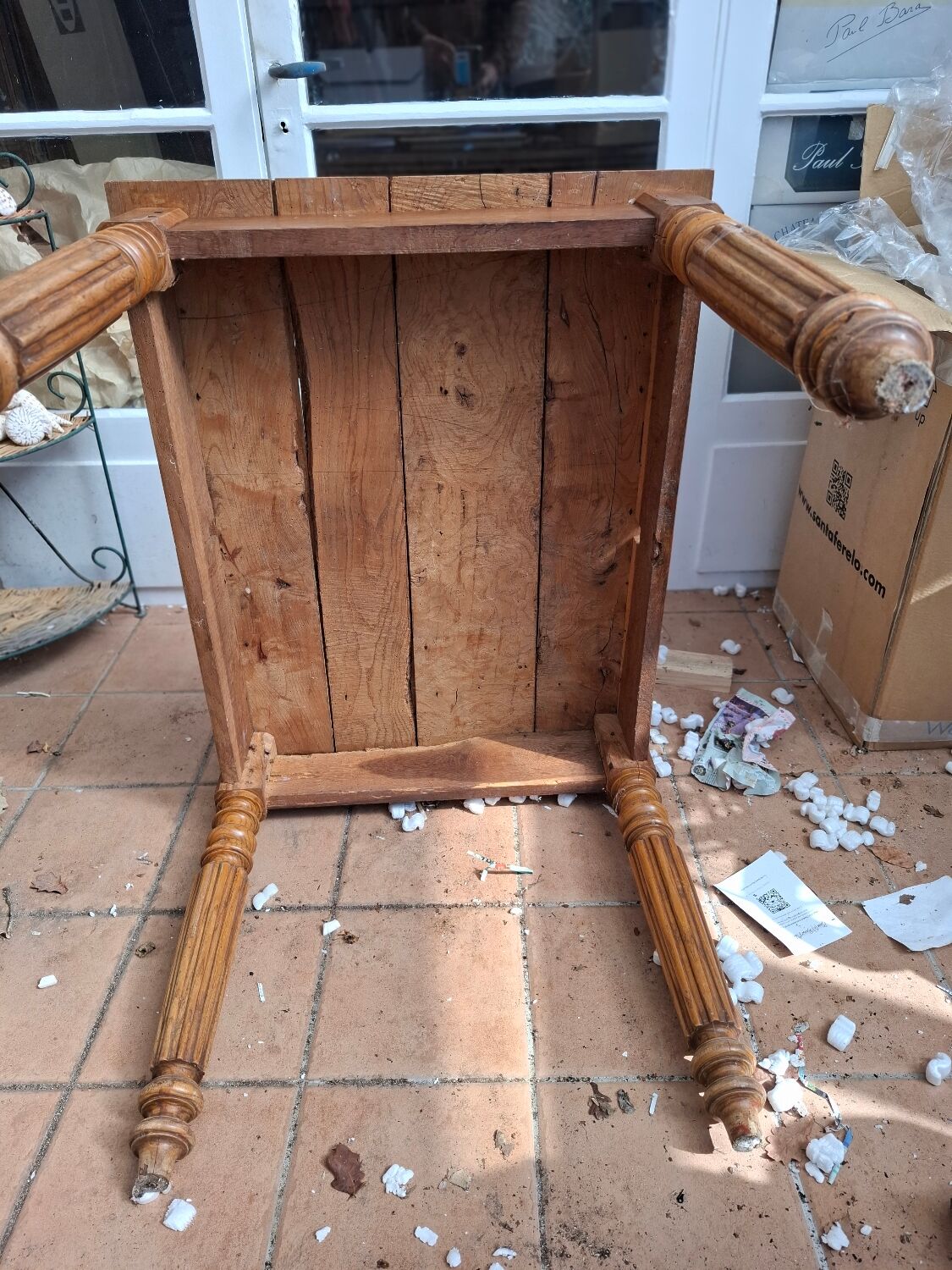 Rustic walnut table