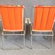 Pair of chairs folding vintage