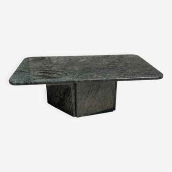 Coffee table in gray green marble