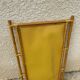 Miroir en bois et rotin