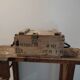 Vintage wooden case military ammunition