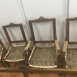 Fauteuils anciens entièrement restaurés style Louis XVI