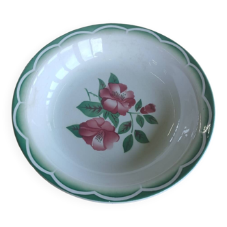 Old hollow dish Digoin and Sarreguemines