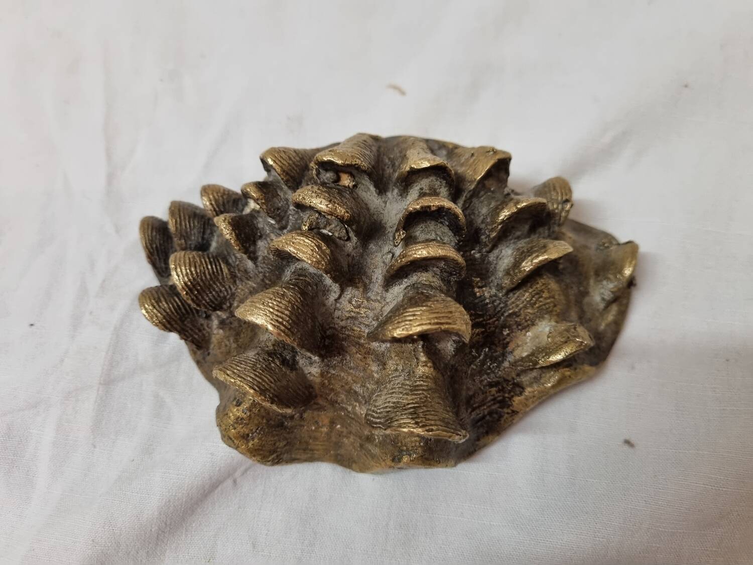 Bronze stoup ashtray, mid-20th century