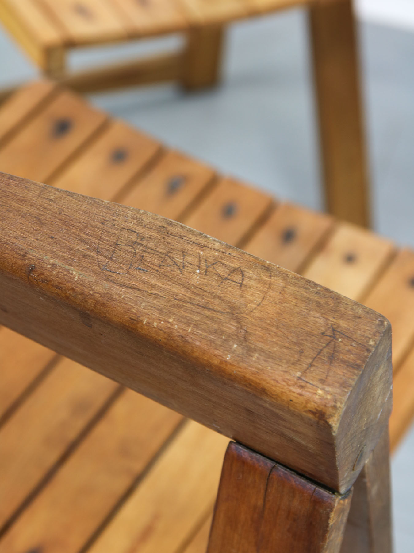 Chaise pliante vintage