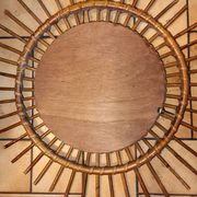 Miroir en rotin vintage