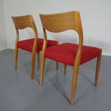 Set of Danish Oak Dining Chairs, 1960s