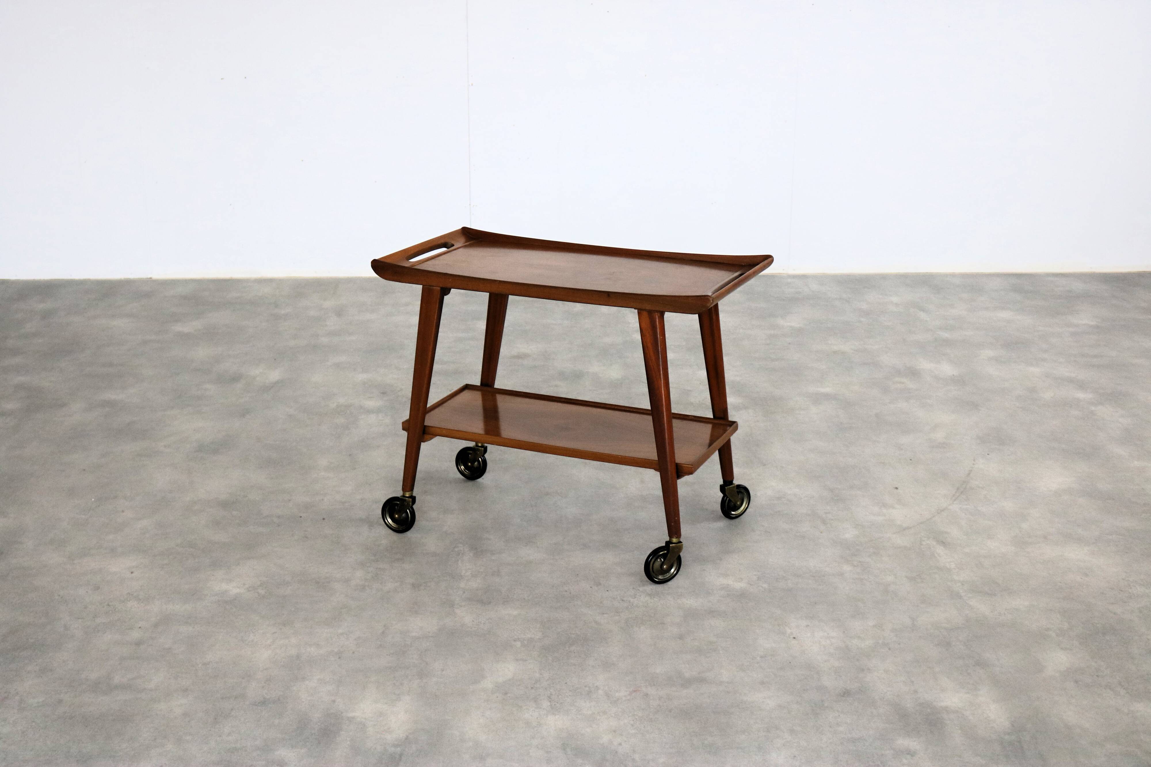 vintage swedish bar cart