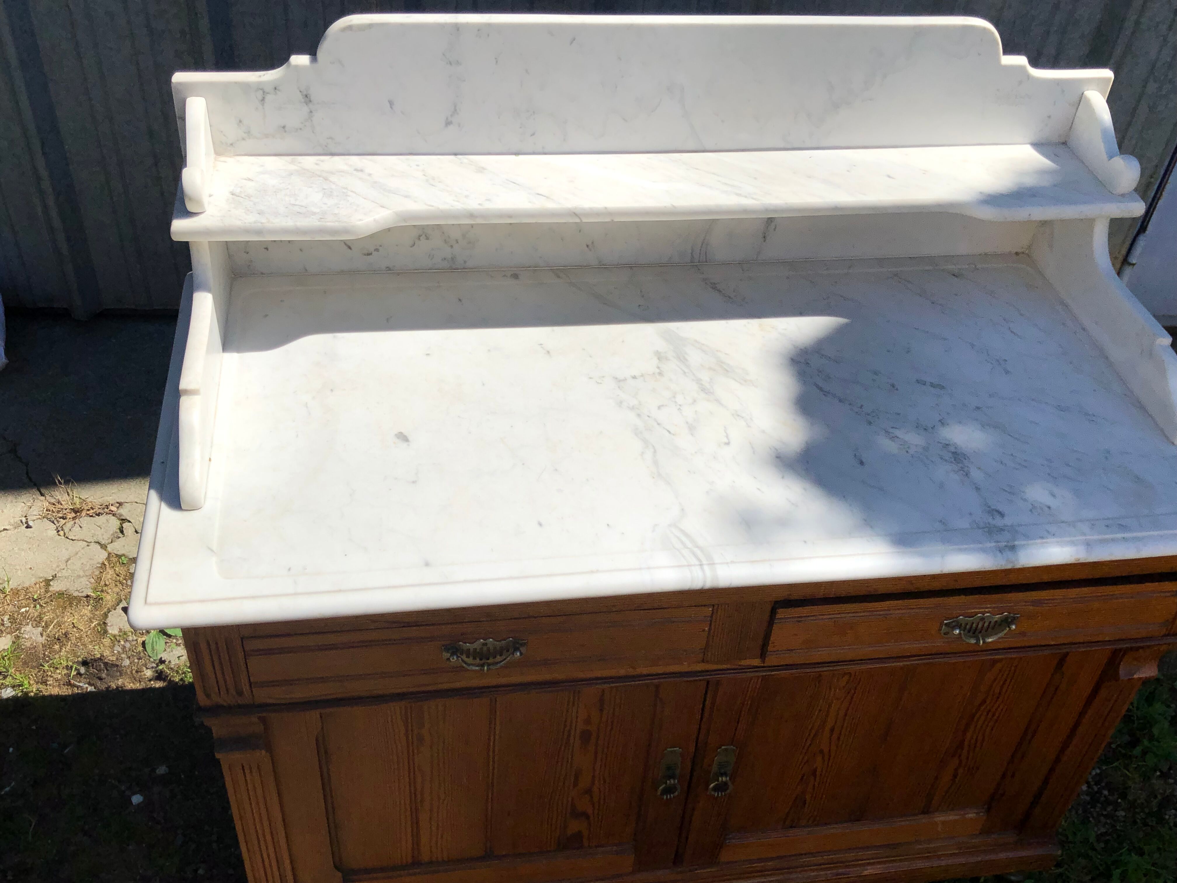 Toilet cabinet 1900 top marble pitchpin / bathroom furniture / sink