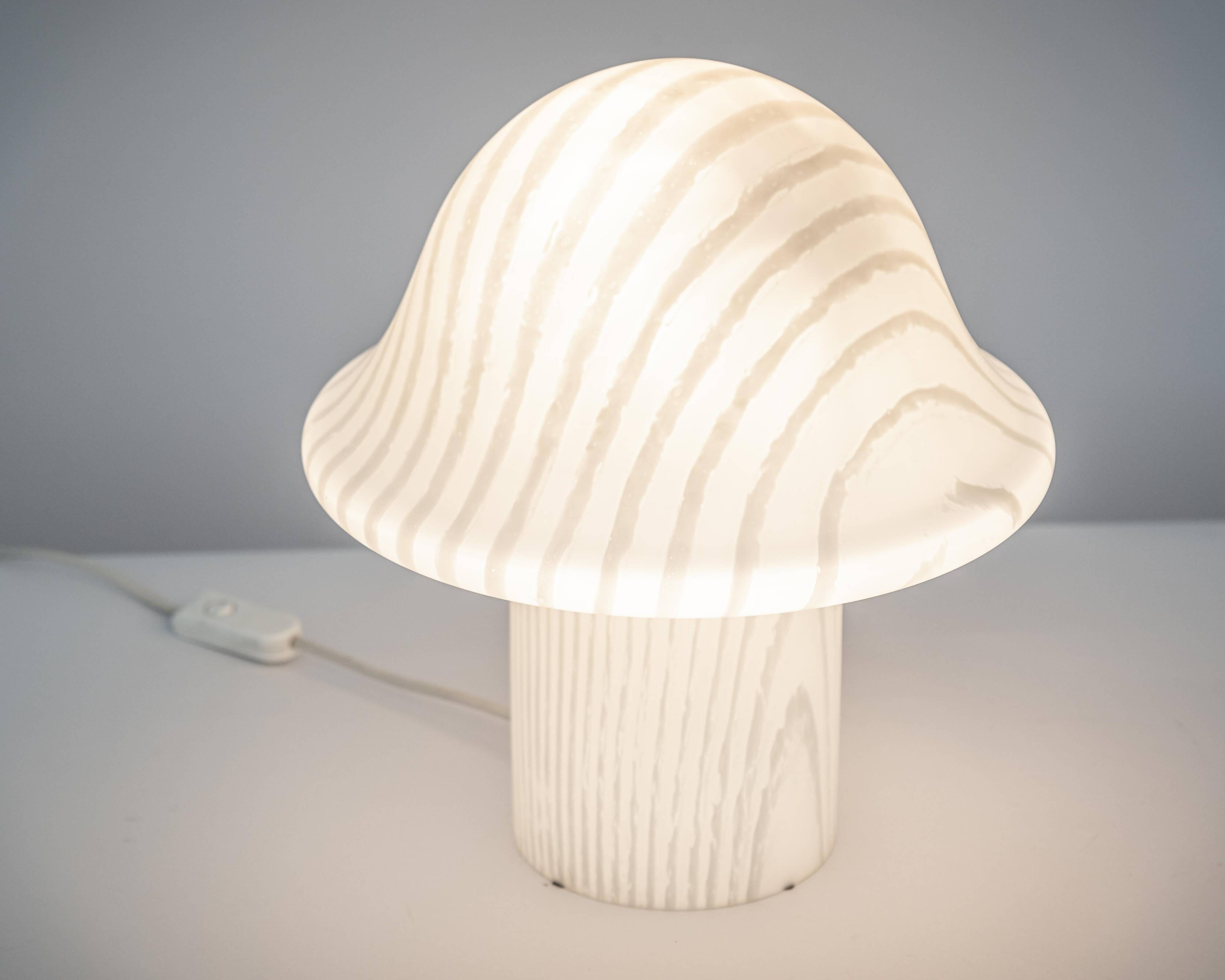 Large glass table lamp by Peil & Putzler, Germany, 1970s.