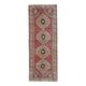 Vintage Turkish Oushak Handmade Wool Cotton Red Runner Rug   101x281
