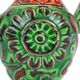 Vase à fleurs vert orange Allemagne de l’Ouest années 70 Scheurich 87-17