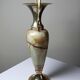 Large decorative onyx and gold metal cassolette, Italy 1960s-70s.