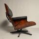 Lounge Chair in Black Leather attributed to Charles Eames for Herman Miller, 1956