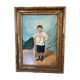 Oil portrait of a young boy