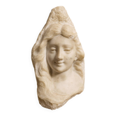 Marble sculpture – Female bust –