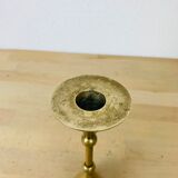 Scandinavian brass candle holder