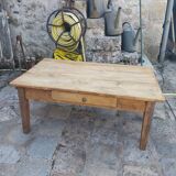 Table basse de ferme en bois