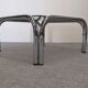 Space age tubular coffee table in smoked glass from the 60s/70s