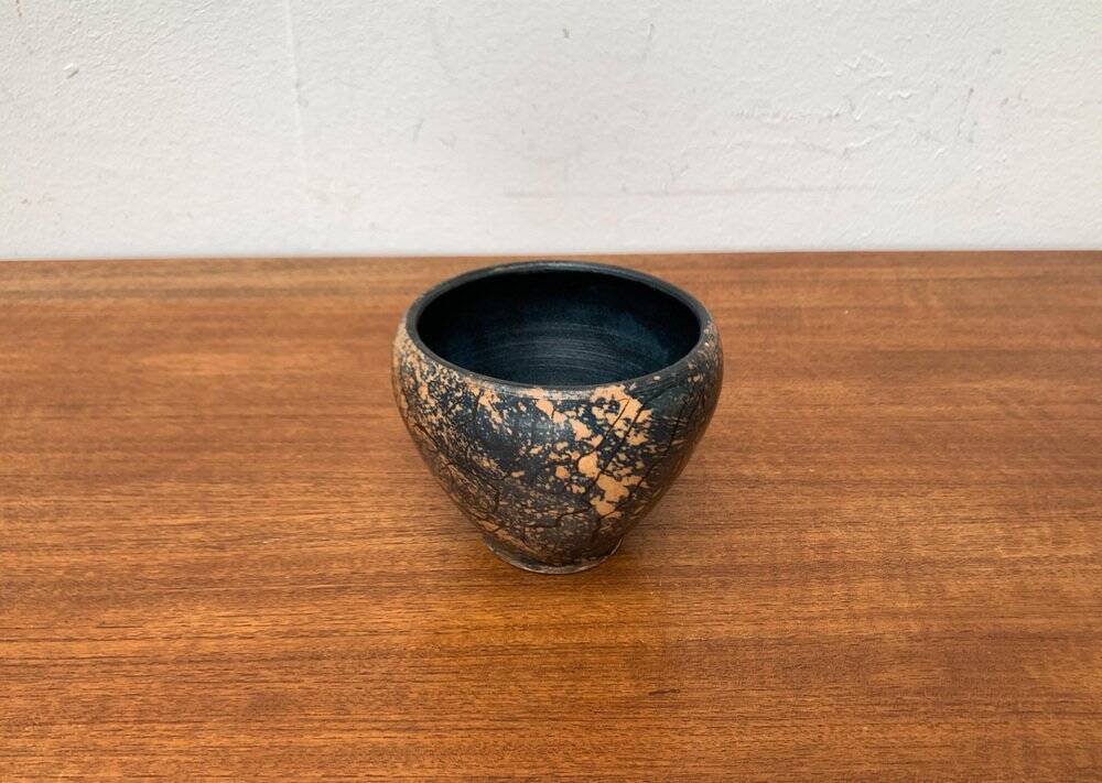 Brutalist Ceramic Bowl from Mid-Century German Study by Gerhard Liebenthron, 1960s