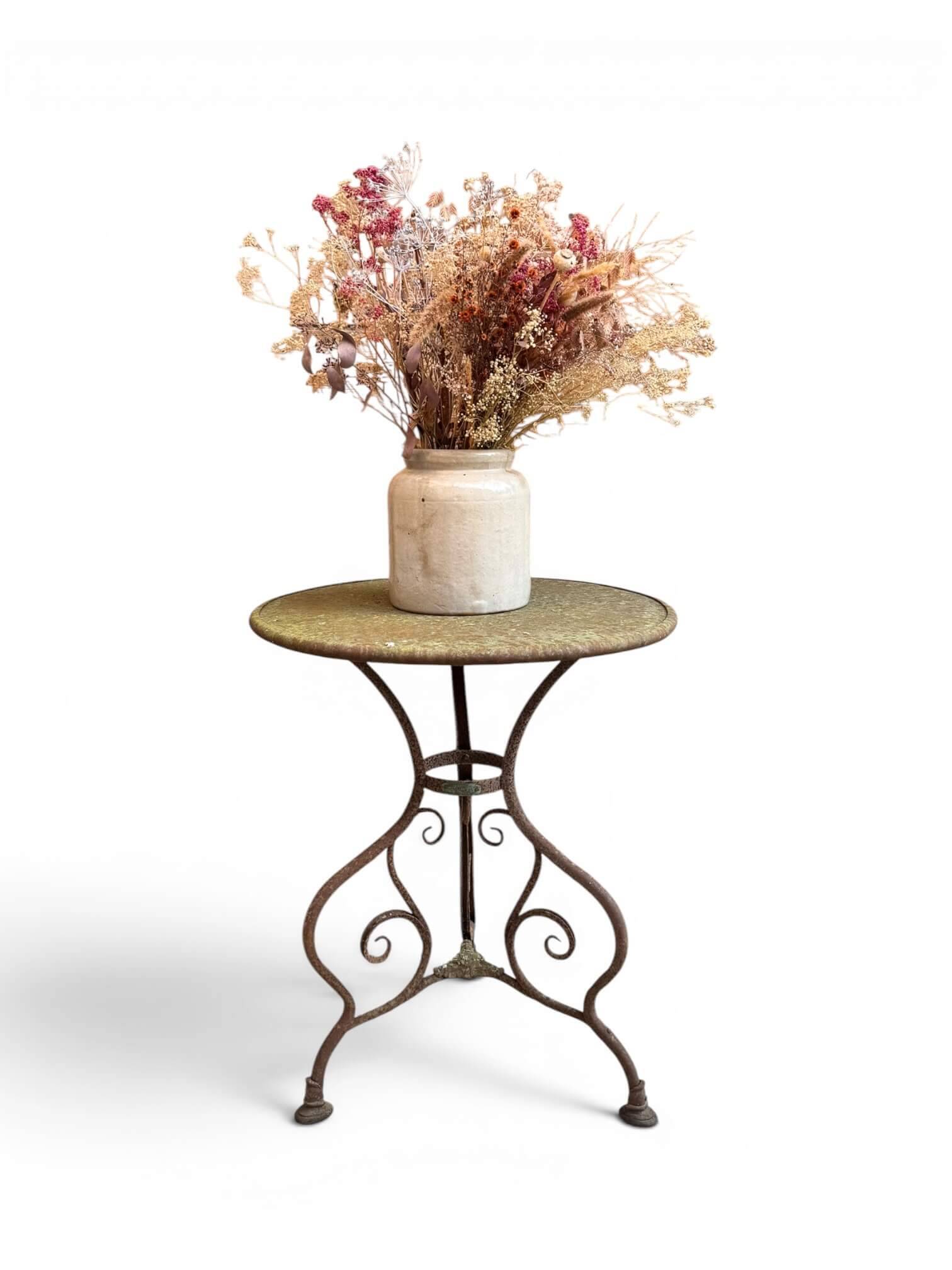 1900 wrought iron guéridon from Arras, St Sauveur