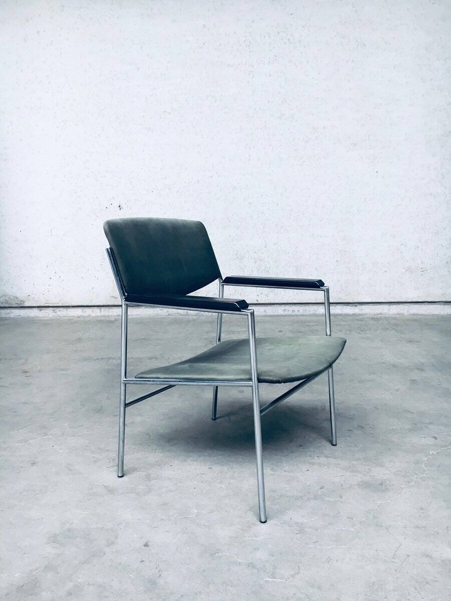 Mid-Century Modern Armchair by Gijs Van Der Sluis, Netherlands, 1960s