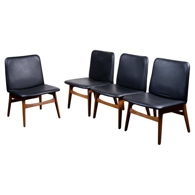 BM 230 Chairs in Oak attributed to Børge Mogensen, 1954, Set of 4