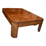large Art Deco coffee table in amboyna burl