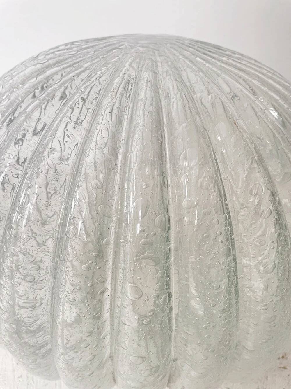 Vintage German DORIA Suspension in Cracked Glass 1960s