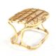 Rattan Footstool - mid century modern - japandi