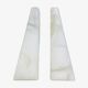 Pair of greenhouse books alabaster white marble