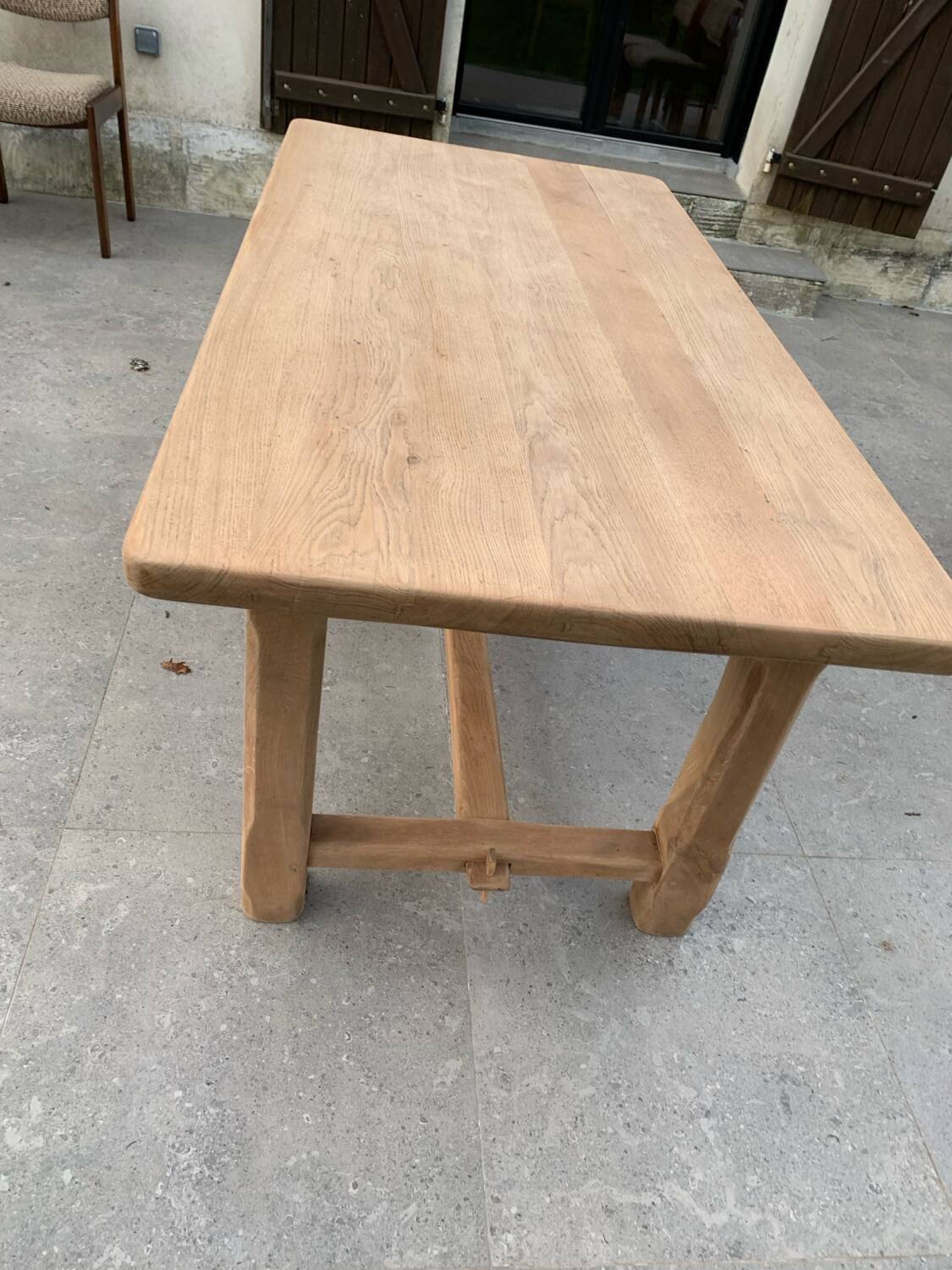 Solid oak farmhouse table