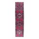 1970s Turkish Hand-Knotted Pink Runner Rug 83x347