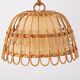 Mid-century Spanish rattan pendant lamp