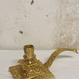 Bougeoir rat de cave en bronze