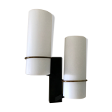 Double sconce in opaline