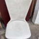 Pair of Chairs Baumann model Essor in imitation white leather, beech compass base