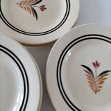 Ensemble assiettes Gien modèle Odile vintage