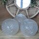 Set of 3 antique globes (L-0238)