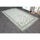 1970s Turkish Oushak Handmade Wool Cotton Green Area Rug 164x285