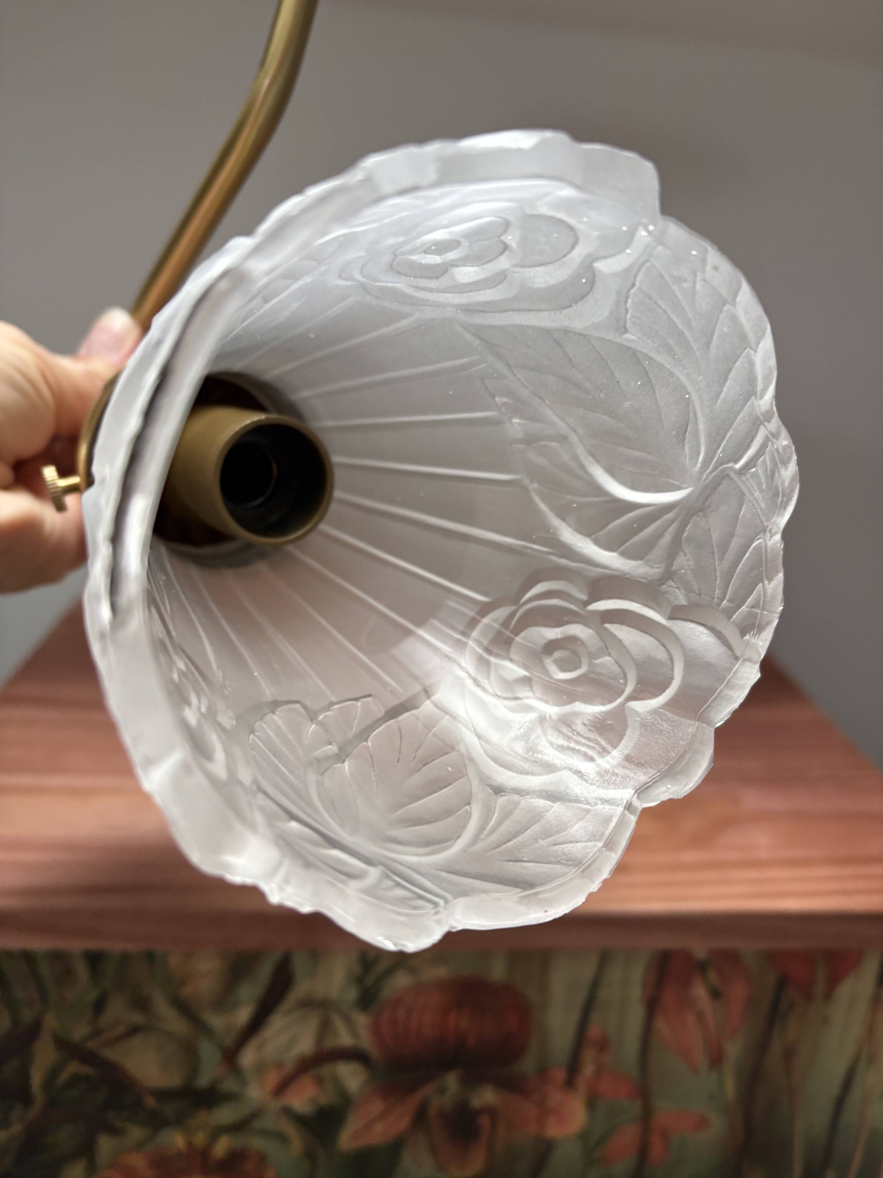 Pair of swan neck wall lights