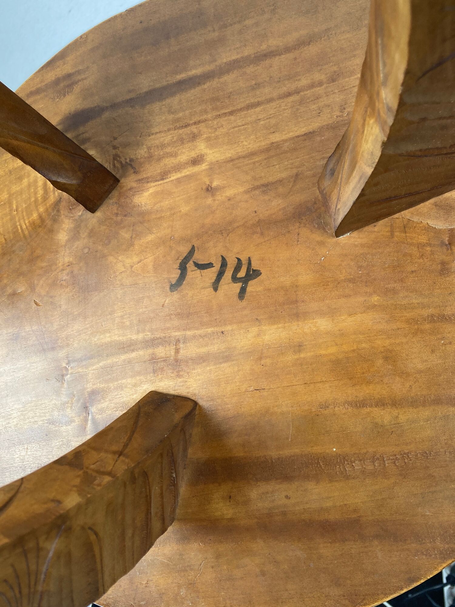 Antique Japanese hand carved side table, Liberty London ca 1905