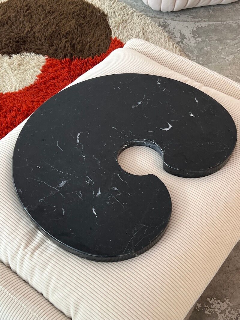 Side table series "Eros" in Marble by Angelo Mangiarotti for Skipper, contemporary edition