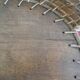 Plateau en bois et rotin