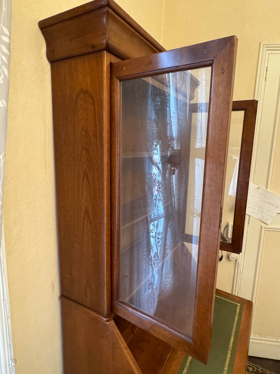Louis Philippe style antique display cabinet